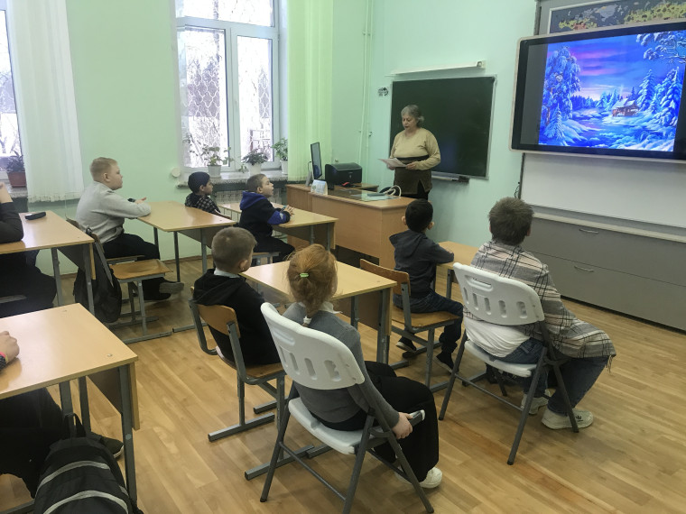 Библиотечный урок «Зимние сказки».