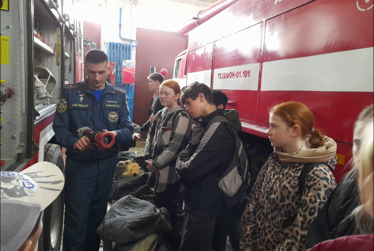 Экскурсия в Пожарно - спасательную часть № 17 г. Вичуга и Вичугского района.